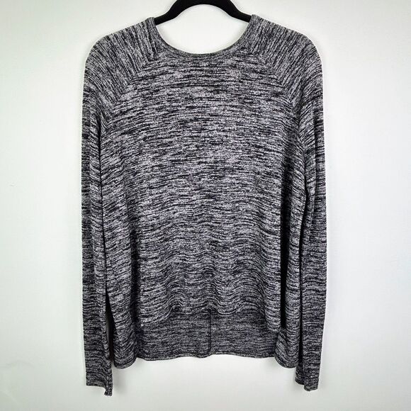 Rag & Bone Heathered Gray Long Sleeve Crew Neck Top Extra Soft Sweat Shirt M EUC - Picture 1 of 12